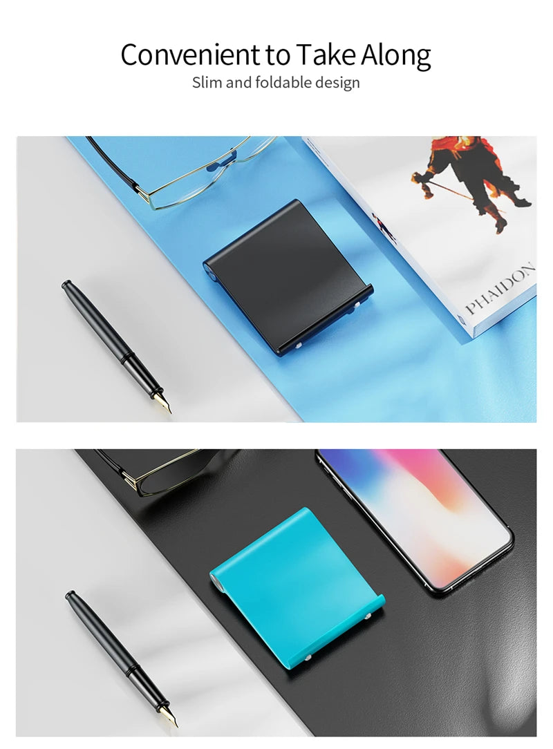 Velmora Phone Holder Stand Mobile Smartphone Support Tablet Stand for iPhone 15 14  Desk Cell Phone Holder Stand Portable Mobile Holder