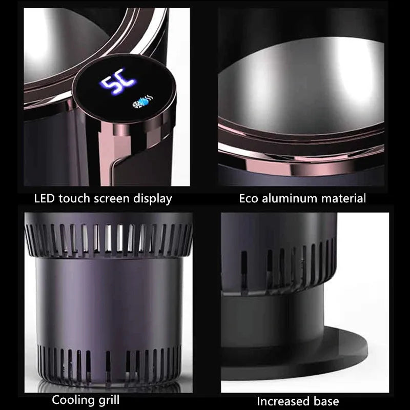 24V Car Heating Cooling Cup  Warmer Cooler Smart Cup Mug Holder Tumbler Cooling Beverage Drinks Cans Summer Drink