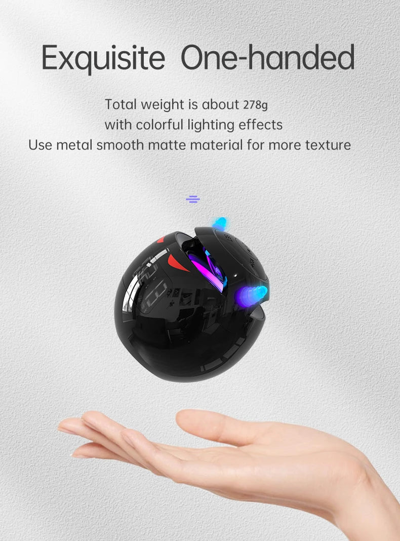 Bluetooth Speaker audio with LED Digital Alarm Clock Music Player Wireless Ball Shape Clock Speaker Mini  Speaker Alarm clock