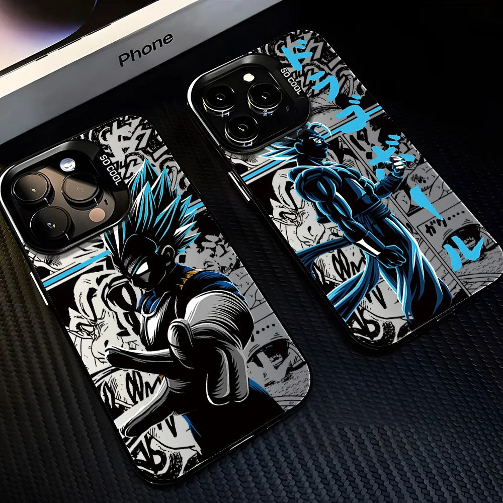 Luxury Anime D-Dragons Balls Phone Case For iPhone 16 15 14 13 12 11 mini Pro Max X XR XSMAX 8 7 Plus Anti Fall Matte Back Cover