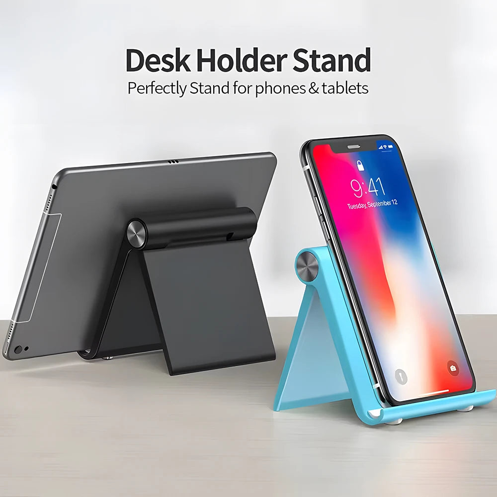Velmora Phone Holder Stand Mobile Smartphone Support Tablet Stand for iPhone 15 14  Desk Cell Phone Holder Stand Portable Mobile Holder