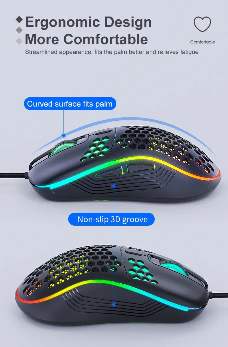 Velmora RGB Wireless Gaming Mouse Ultra-Light, Silent and Precision Control