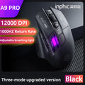 Inphic A9 PRO MAX New Three-Mode Wired/Wireless/Bluetooth Gaming Mouse 1000HZ Return Rate 12800DPI Wireless Mouse
