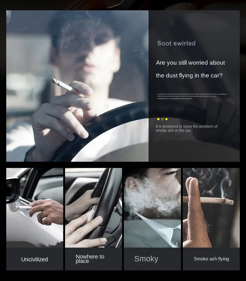 1PCS Portable LED Smoke Car Ashtray Cigarette Ash Holds Cup Automatic Light Indicator Ashtray Car Cup Holde ⭐⭐⭐⭐⭐4.9\5  Loved by 1000+customersr