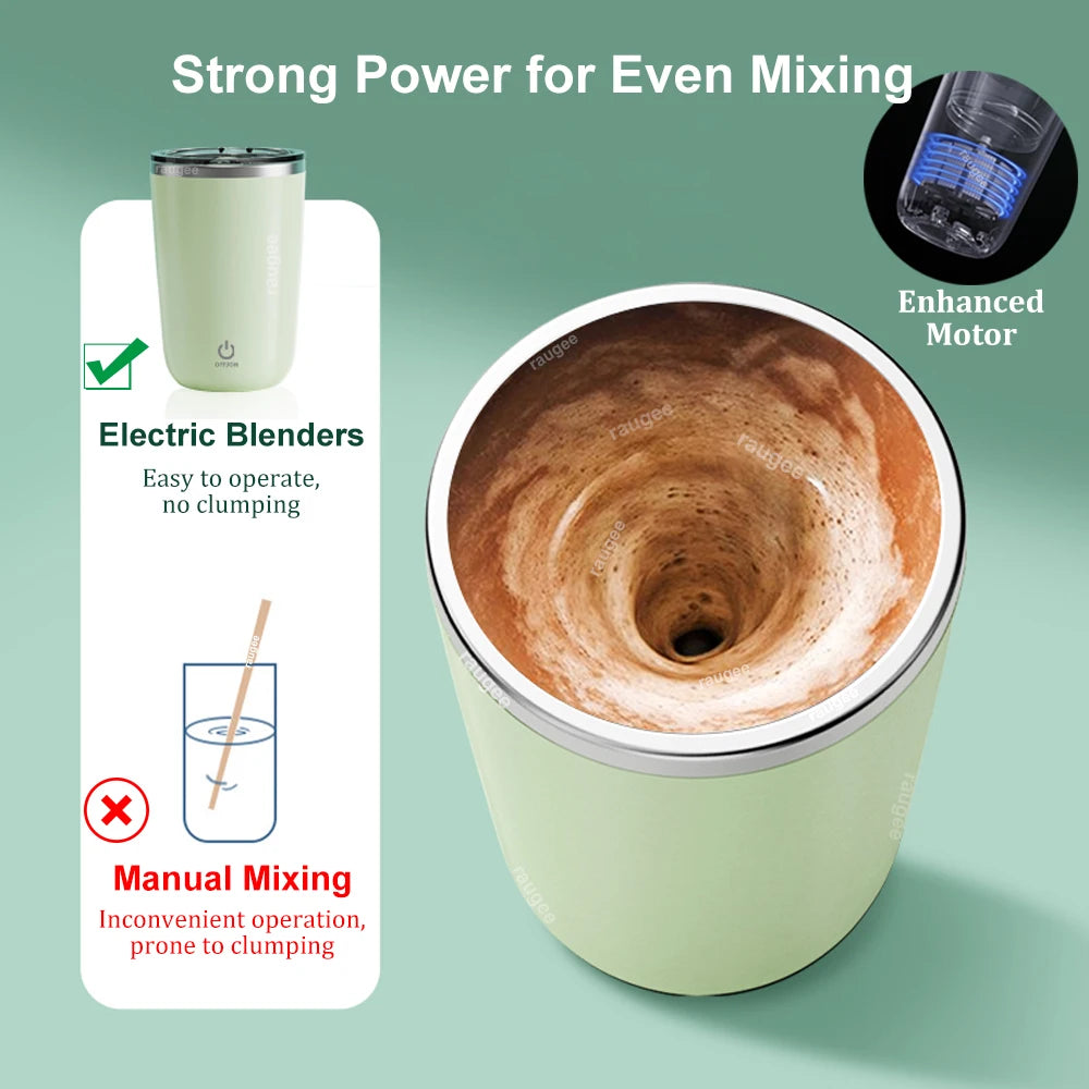 Electric Mixing Cup for Protein Powder Milk Coffee Mixing Mug Portable Mini USB Rechargeable Automatic Rotating Magnetic Mixer ⭐⭐⭐⭐⭐4.9\5  Loved by 400+customers