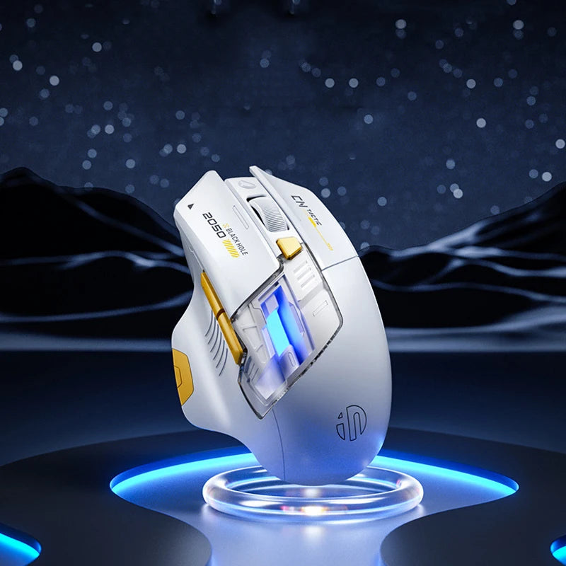 Inphic A9 PRO MAX New Three-Mode Wired/Wireless/Bluetooth Gaming Mouse 1000HZ Return Rate 12800DPI Wireless Mouse