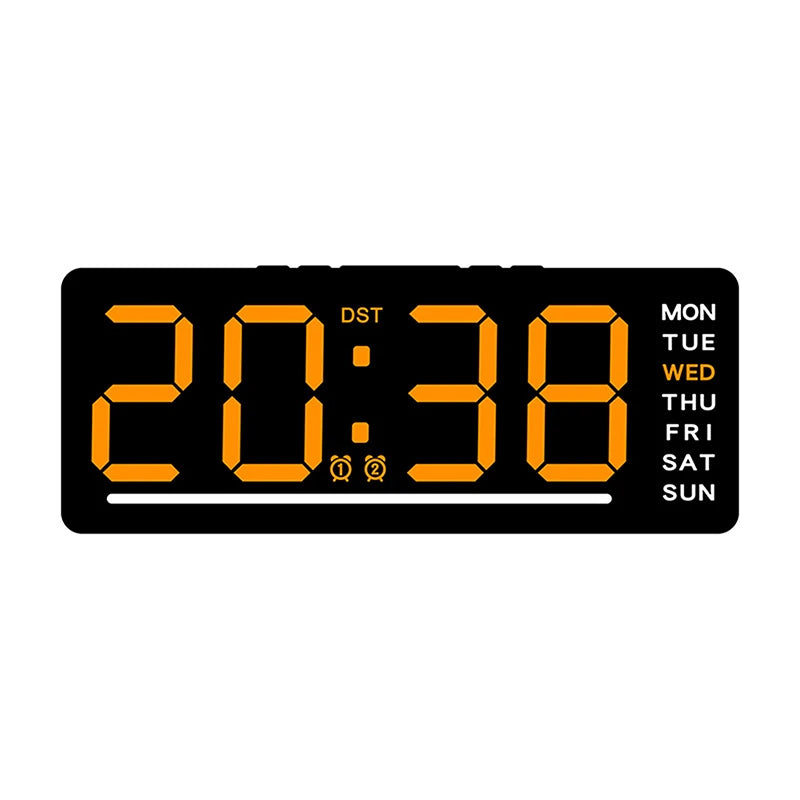 Smart Mute LED Electronic Wall Clock Modern Desk Clock Night Alarm Minimalist Thermometer Clock Home Decor For Room ⭐⭐⭐⭐⭐4.9\5  Loved by 120+customers
