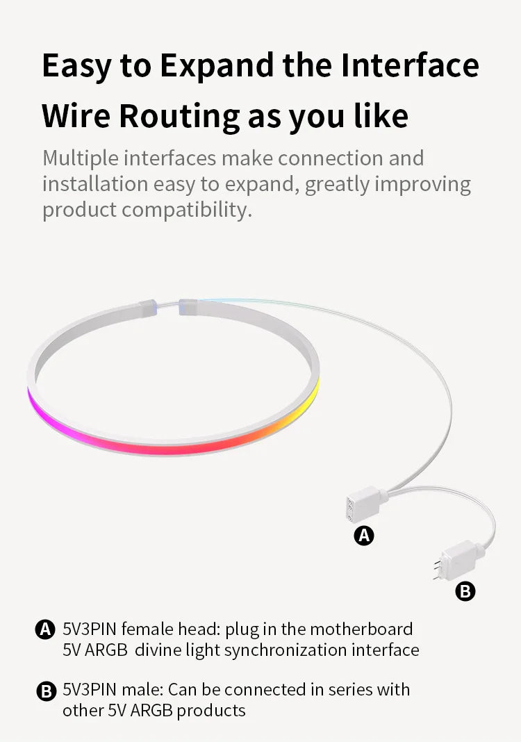 Velmora RGB LED Light Bars - Smart Ambient Desk Lighting