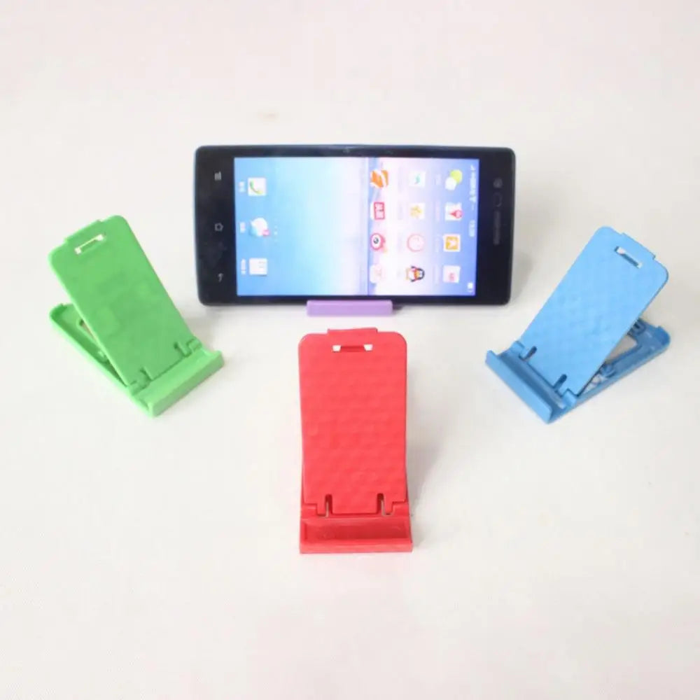 Phone Holder Mini Foldable Plastic Solid Universal Mobile Phone Holder Desktop Table Stand Bracket Smart Phone Holder Stand