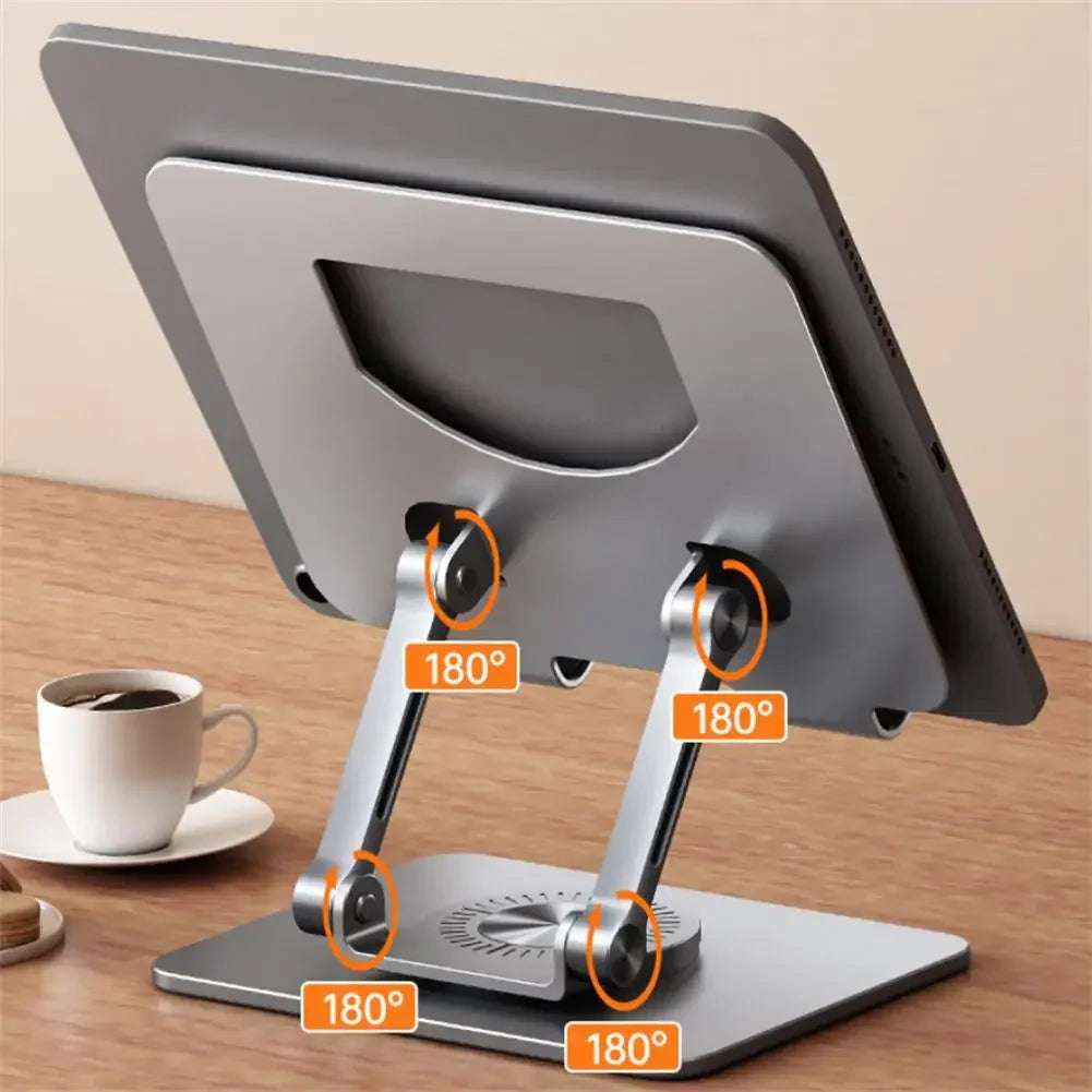 360° Rotatable Tablet Stand Adjustable Foldable Desktop Stand Holder Compatible For 4.7-12 Inch Ipad Pro/Air/Min Laptop Tablet ⭐⭐⭐⭐⭐4.9\5  Loved by 500+customers