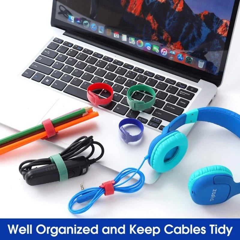 Velmora Cable Organizer Cable Management Cable Winder Tape Protector for Wire Ties Phone Accessories Organizador Cables