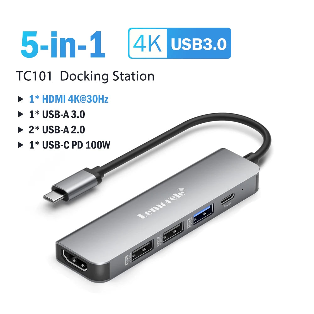 Velmora USB-C Multiport Hub - Fast Charging, 4K HDMI and High - Speed Data