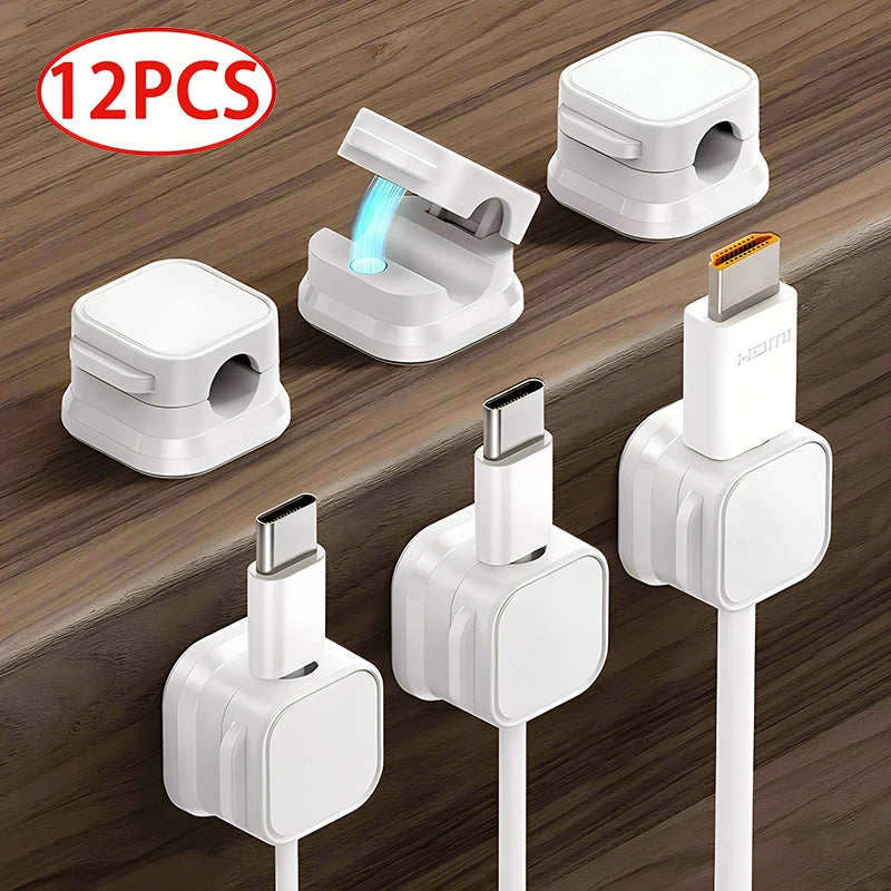 Magnetic Cable Clip Cable Holder Adhesive Wire Keeper Cord Cable Organizer for Home Office Under Desk Management ⭐⭐⭐⭐⭐4.9\5  Loved by 1000+customers