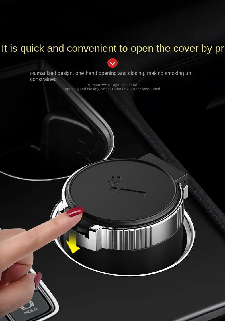 1PCS Portable LED Smoke Car Ashtray Cigarette Ash Holds Cup Automatic Light Indicator Ashtray Car Cup Holde ⭐⭐⭐⭐⭐4.9\5  Loved by 1000+customersr