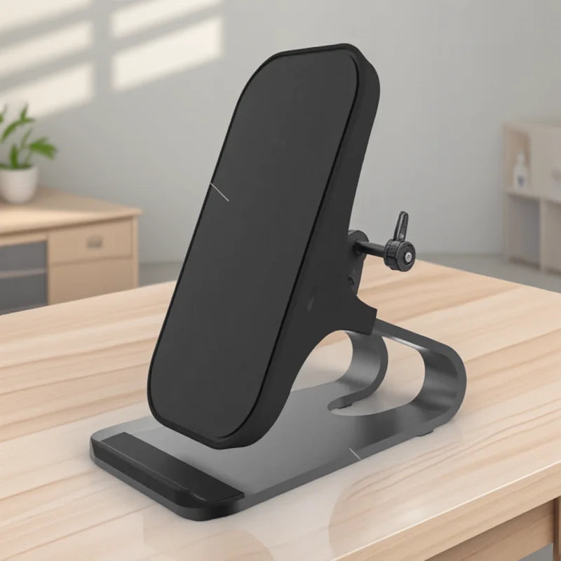 Velmora 10W 7 5W 5W Wireless Car Charger Mount Fast Charging Pad 2 Coils Case Friendly Anti Slip Rubber Type C Input