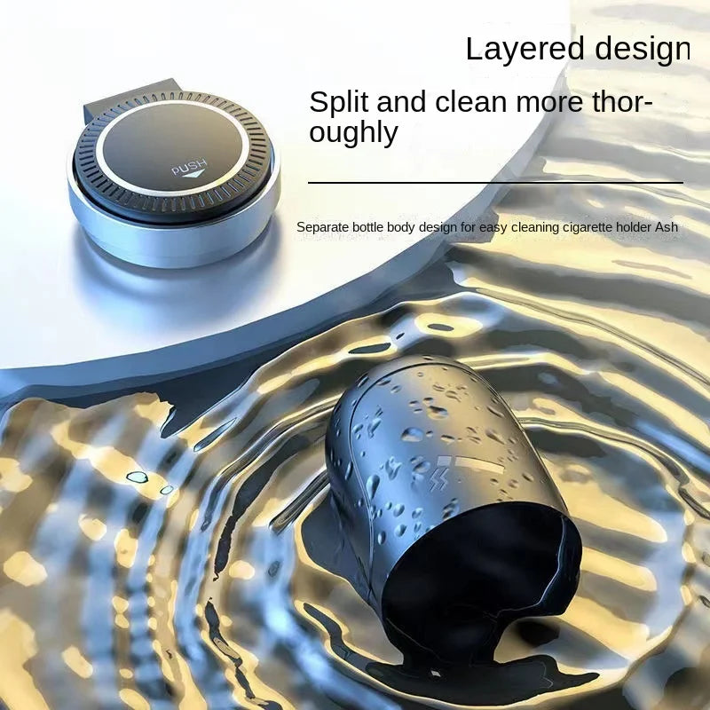 1PCS Portable LED Smoke Car Ashtray Cigarette Ash Holds Cup Automatic Light Indicator Ashtray Car Cup Holde ⭐⭐⭐⭐⭐4.9\5  Loved by 1000+customersr