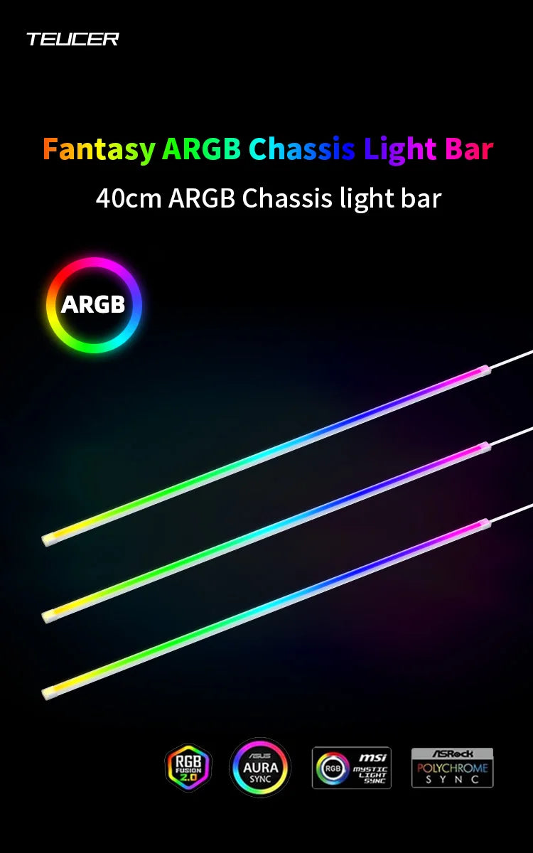 Velmora RGB LED Light Bars - Smart Ambient Desk Lighting