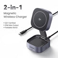 UGREEN Qi2 25W Magnetic Wireless Charger Stand 2-in-1 Charging Stand For iPhone 15 16 Pro Max/AirPods For MagSafe Fast Charger ⭐⭐⭐⭐⭐4.9\5  Loved by 4000+customers
