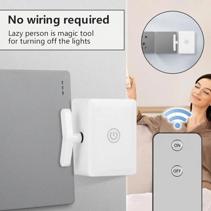 Wireless Control Light Switch Off Tool Automatic Button Pusher Intelligent USB Rechargeable Lazy Remote Control Switch