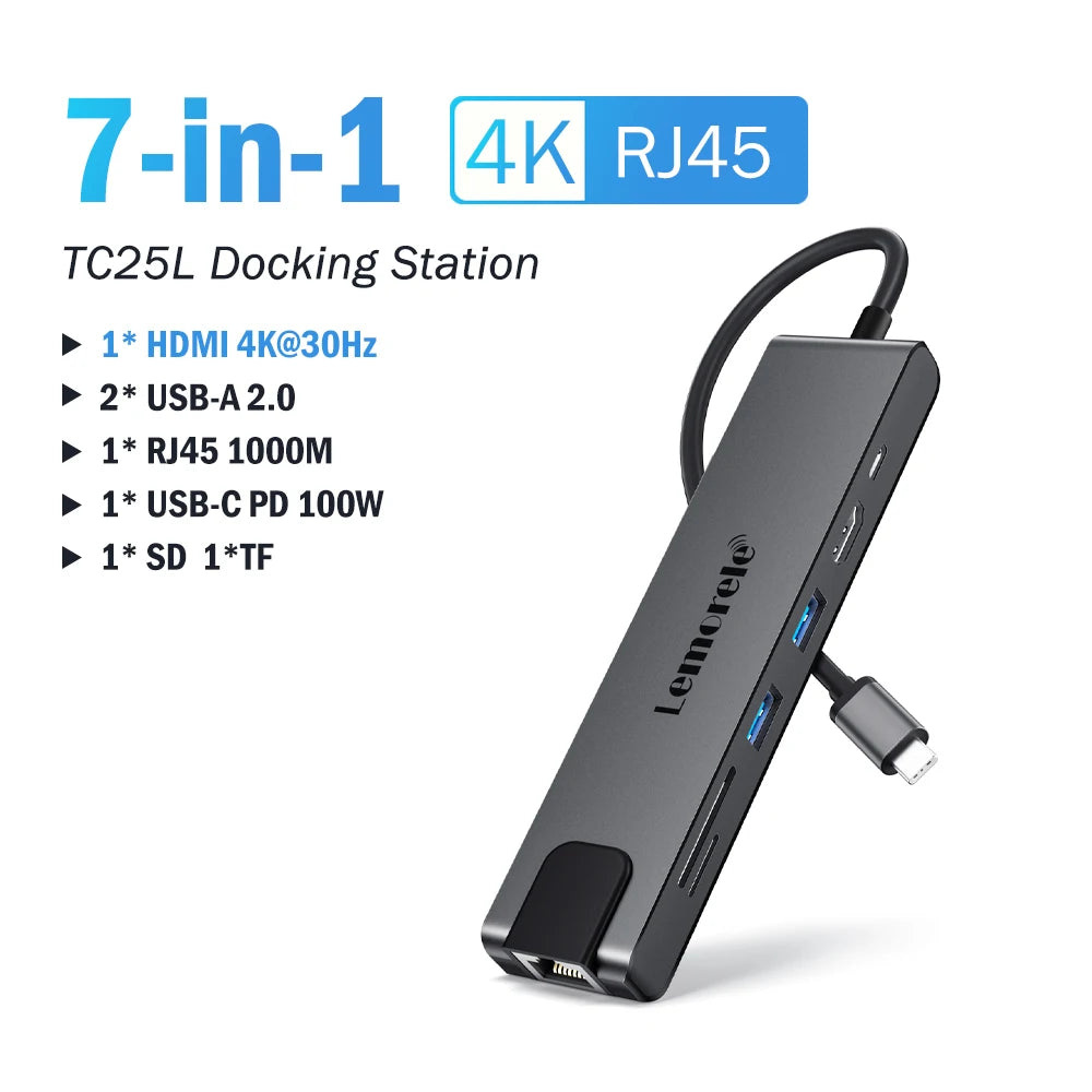 Velmora USB-C Multiport Hub - Fast Charging, 4K HDMI and High - Speed Data