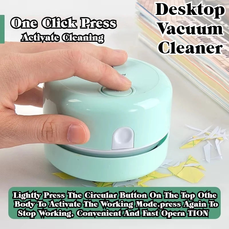 Mini Portable Vacuum Cleaner for Desk – Silent Cleaning Expert for Office & Study, Perfect Gift for Home & Office