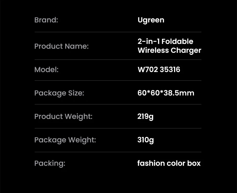 UGREEN Qi2 25W Magnetic Wireless Charger Stand 2-in-1 Charging Stand For iPhone 15 16 Pro Max/AirPods For MagSafe Fast Charger ⭐⭐⭐⭐⭐4.9\5  Loved by 4000+customers