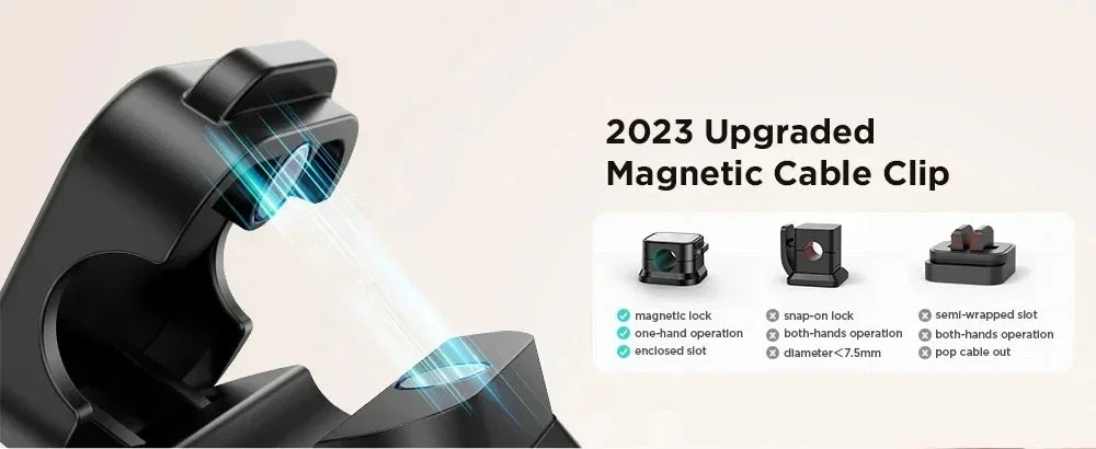 Magnetic Cable Clip Cable Holder Adhesive Wire Keeper Cord Cable Organizer for Home Office Under Desk Management ⭐⭐⭐⭐⭐4.9\5  Loved by 1000+customers