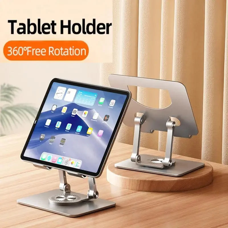 360° Rotatable Tablet Stand Adjustable Foldable Desktop Stand Holder Compatible For 4.7-12 Inch Ipad Pro/Air/Min Laptop Tablet ⭐⭐⭐⭐⭐4.9\5  Loved by 500+customers