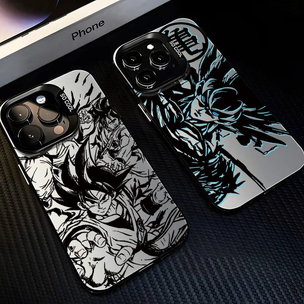 Luxury Anime D-Dragons Balls Phone Case For iPhone 16 15 14 13 12 11 mini Pro Max X XR XSMAX 8 7 Plus Anti Fall Matte Back Cover