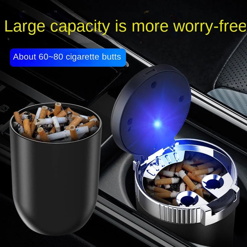 1PCS Portable LED Smoke Car Ashtray Cigarette Ash Holds Cup Automatic Light Indicator Ashtray Car Cup Holde ⭐⭐⭐⭐⭐4.9\5  Loved by 1000+customersr