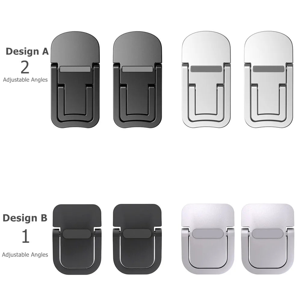 Aluminium Self-Adhesive Laptops Stand Invisible Computer Keyboards Stand Bracket for Desk Foldable Notebook Feet for MacBook Pro