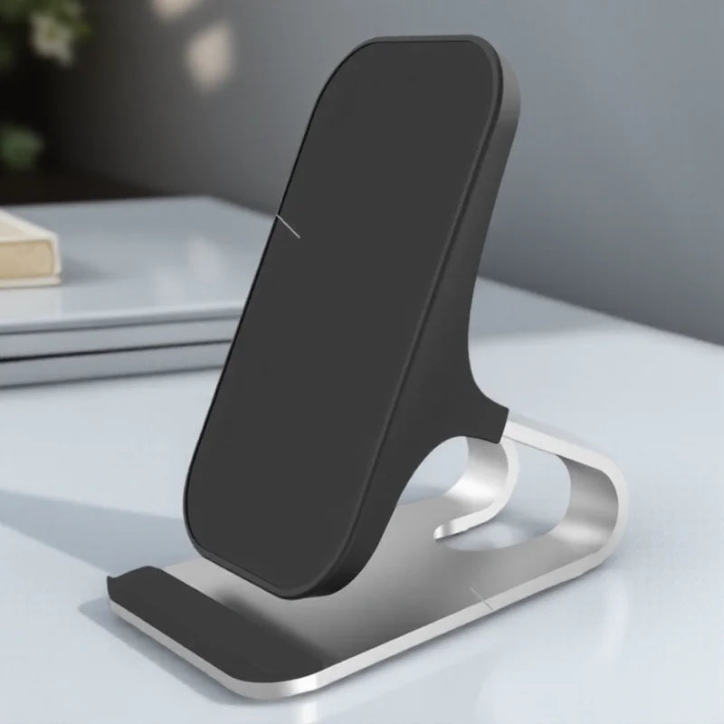 Velmora 10W 7 5W 5W Wireless Car Charger Mount Fast Charging Pad 2 Coils Case Friendly Anti Slip Rubber Type C Input