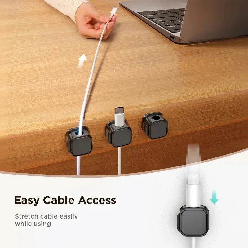 Magnetic Cable Clip Cable Holder Adhesive Wire Keeper Cord Cable Organizer for Home Office Under Desk Management ⭐⭐⭐⭐⭐4.9\5  Loved by 1000+customers
