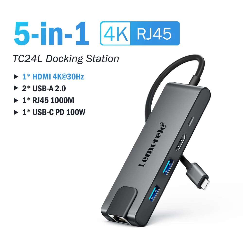Velmora USB-C Multiport Hub - Fast Charging, 4K HDMI and High - Speed Data