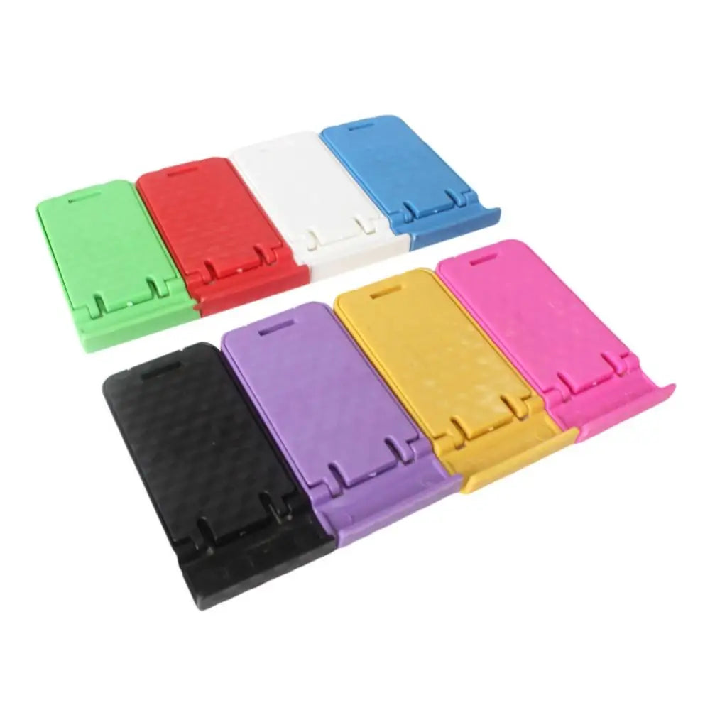 Phone Holder Mini Foldable Plastic Solid Universal Mobile Phone Holder Desktop Table Stand Bracket Smart Phone Holder Stand