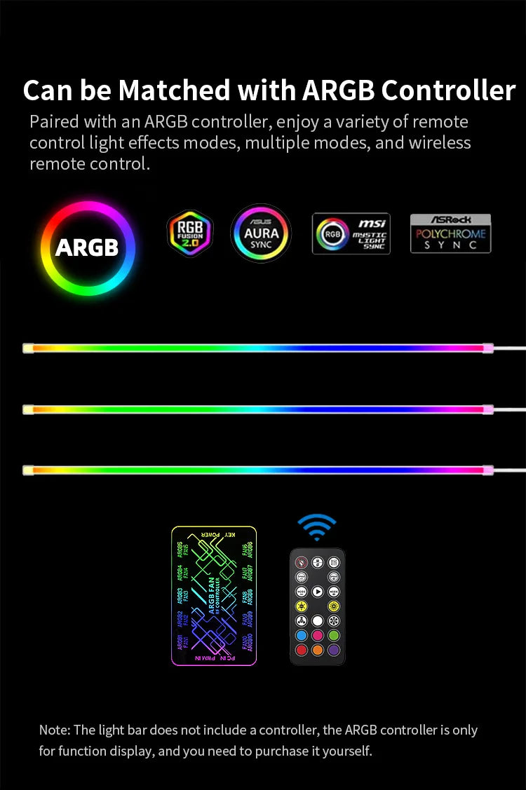Velmora RGB LED Light Bars - Smart Ambient Desk Lighting