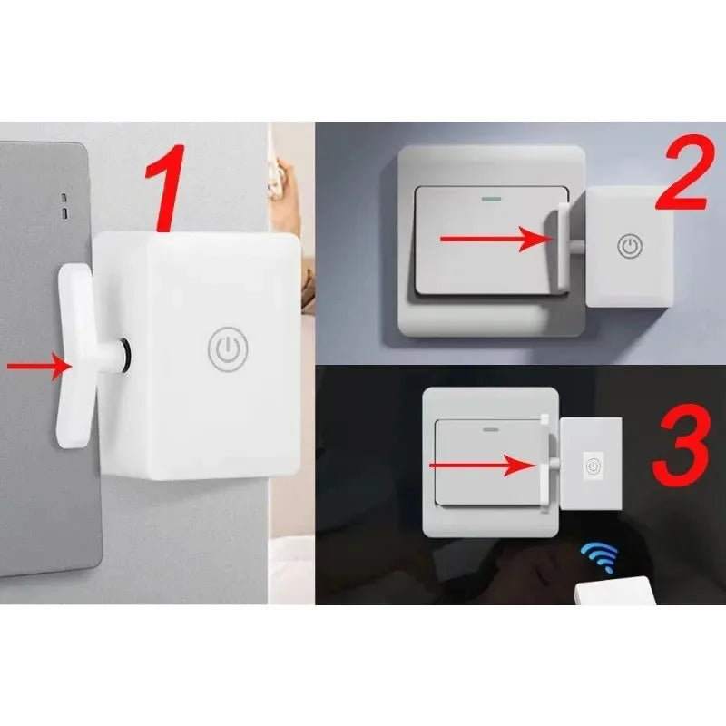 Wireless Control Light Switch Off Tool Automatic Button Pusher Intelligent USB Rechargeable Lazy Remote Control Switch