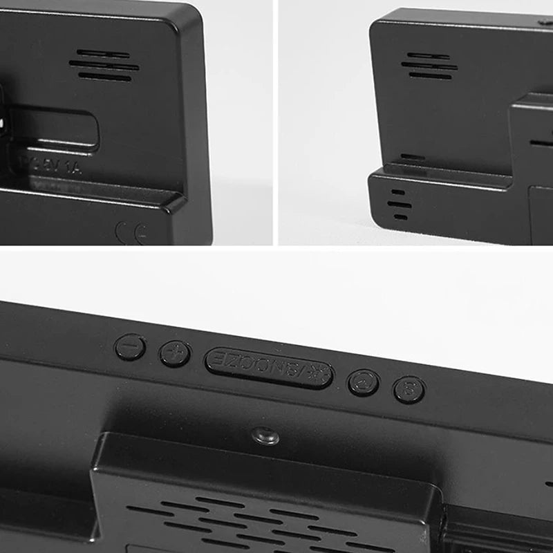 Smart Mute LED Electronic Wall Clock Modern Desk Clock Night Alarm Minimalist Thermometer Clock Home Decor For Room ⭐⭐⭐⭐⭐4.9\5  Loved by 120+customers