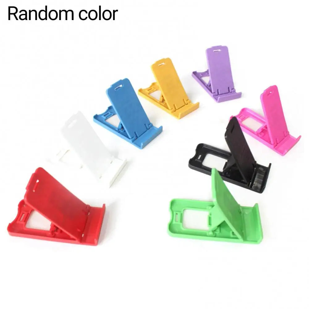 Phone Holder Mini Foldable Plastic Solid Universal Mobile Phone Holder Desktop Table Stand Bracket Smart Phone Holder Stand