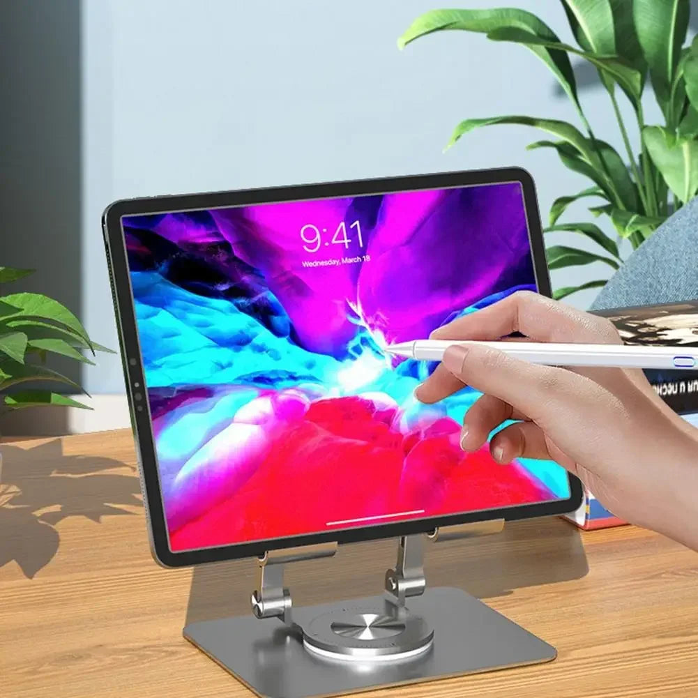 360° Rotatable Tablet Stand Adjustable Foldable Desktop Stand Holder Compatible For 4.7-12 Inch Ipad Pro/Air/Min Laptop Tablet ⭐⭐⭐⭐⭐4.9\5  Loved by 500+customers