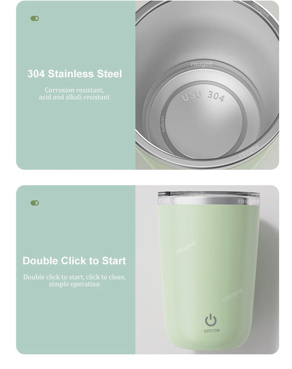 Electric Mixing Cup for Protein Powder Milk Coffee Mixing Mug Portable Mini USB Rechargeable Automatic Rotating Magnetic Mixer ⭐⭐⭐⭐⭐4.9\5  Loved by 400+customers