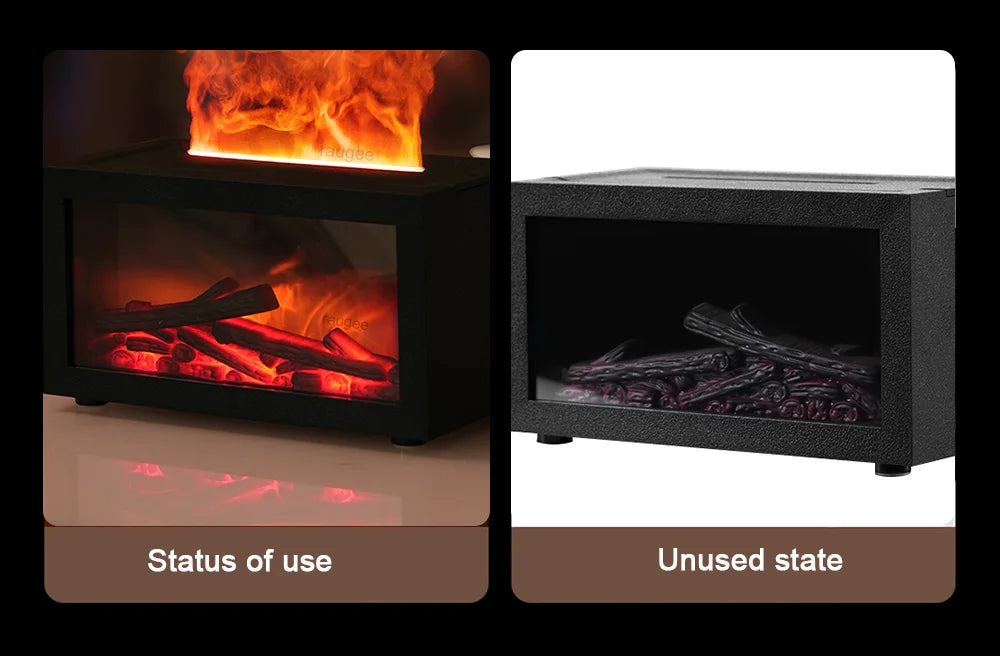 Fireplace Humidifier Aroma Flame Humidifier Fragrance Diffuser Aromatherapy Essential Oil Diffuser Fire Humidifier for Home Room⭐⭐⭐⭐⭐4.9\5  Loved by 600+customers