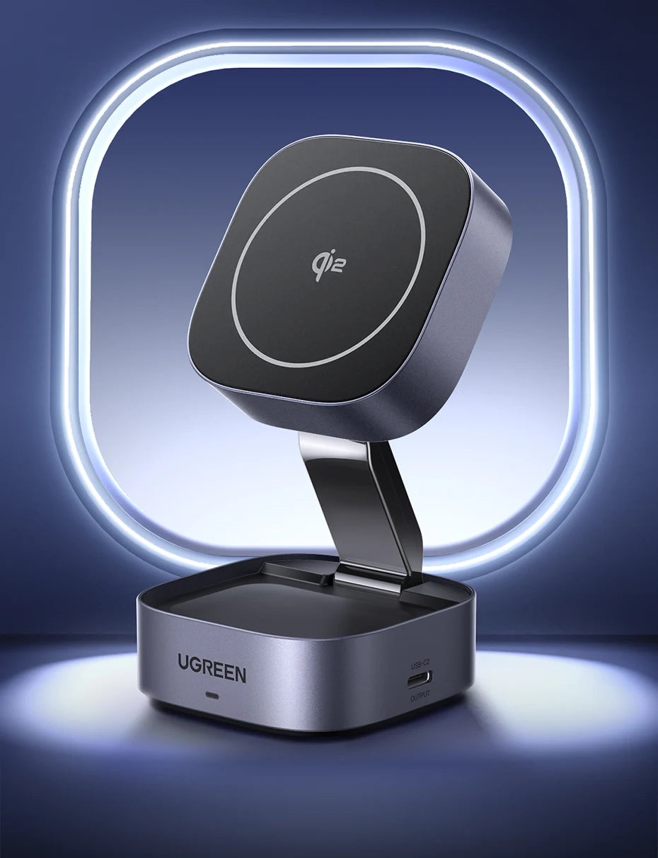 UGREEN Qi2 25W Magnetic Wireless Charger Stand 2-in-1 Charging Stand For iPhone 15 16 Pro Max/AirPods For MagSafe Fast Charger ⭐⭐⭐⭐⭐4.9\5  Loved by 4000+customers
