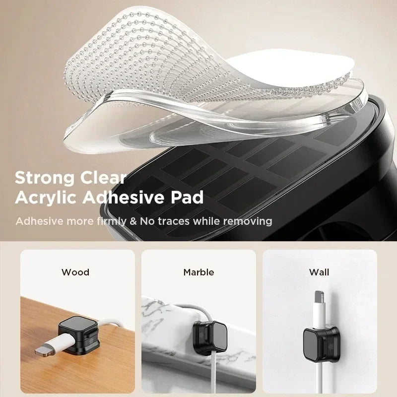 Magnetic Cable Clip Cable Holder Adhesive Wire Keeper Cord Cable Organizer for Home Office Under Desk Management ⭐⭐⭐⭐⭐4.9\5  Loved by 1000+customers